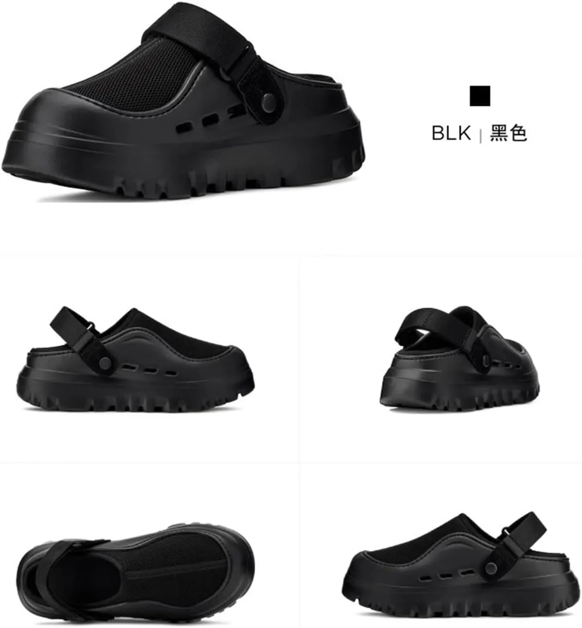 Fashion Platform Clogs Sandals for Women's Casual Adjustable Indoor Non Slip Comfortable Outdoor Men Slippers Women's Mules & Clogs