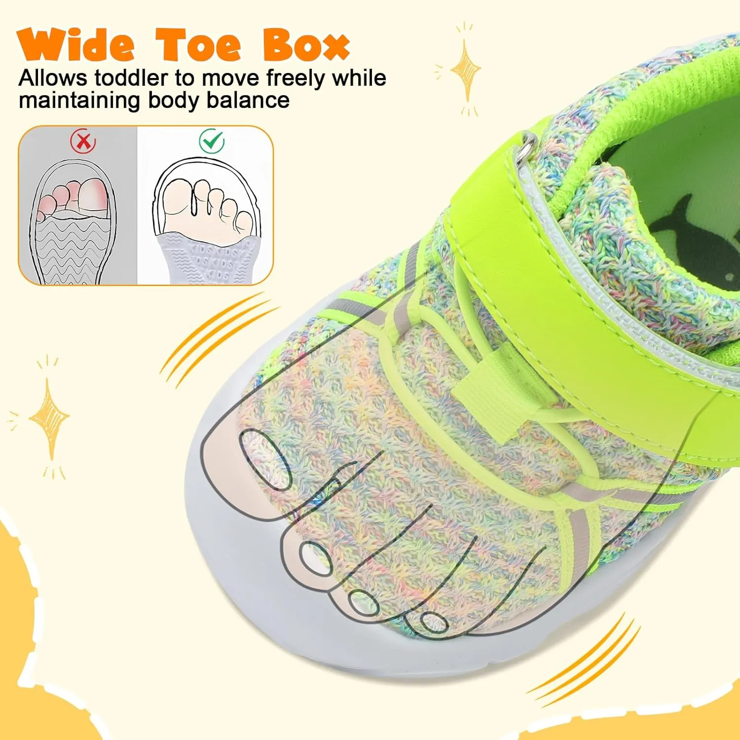 FEETCITY Toddler Sneakers Wide Toddler Shoes Boys Girls Tennis Shoes Sports Running Walking Sneakers