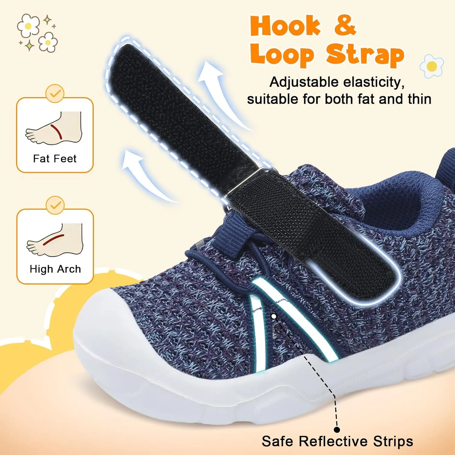 FEETCITY Toddler Sneakers Wide Toddler Shoes Boys Girls Tennis Shoes Sports Running Walking Sneakers
