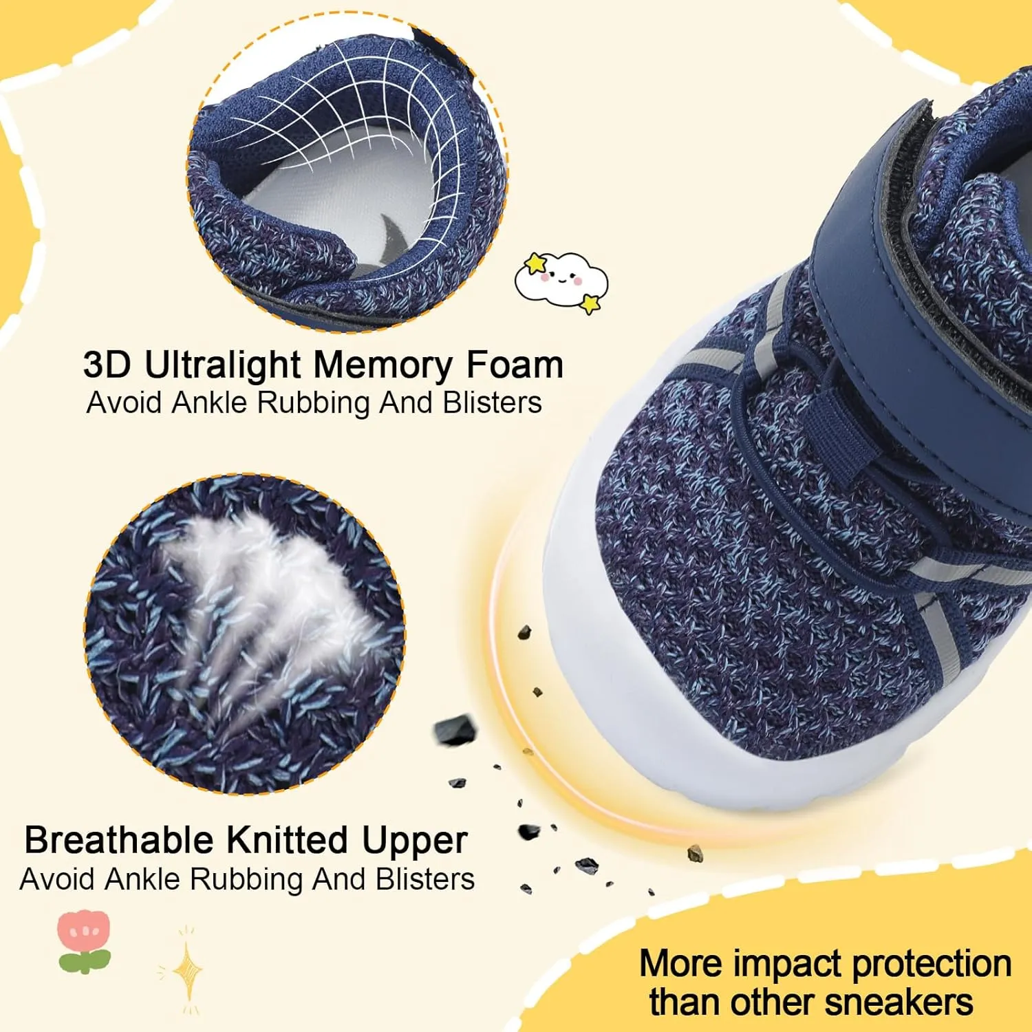 FEETCITY Toddler Sneakers Wide Toddler Shoes Boys Girls Tennis Shoes Sports Running Walking Sneakers