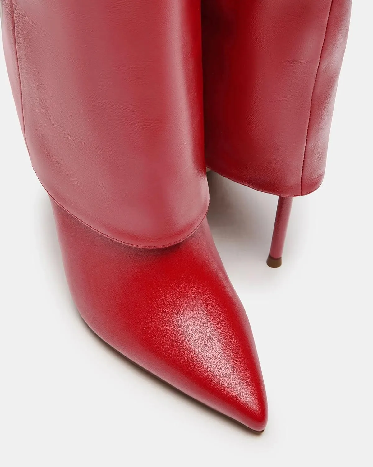 Femflame Fold Over Knee High Boots - Wide Calf, Pointed Toe Stiletto Heel, Tall Boots