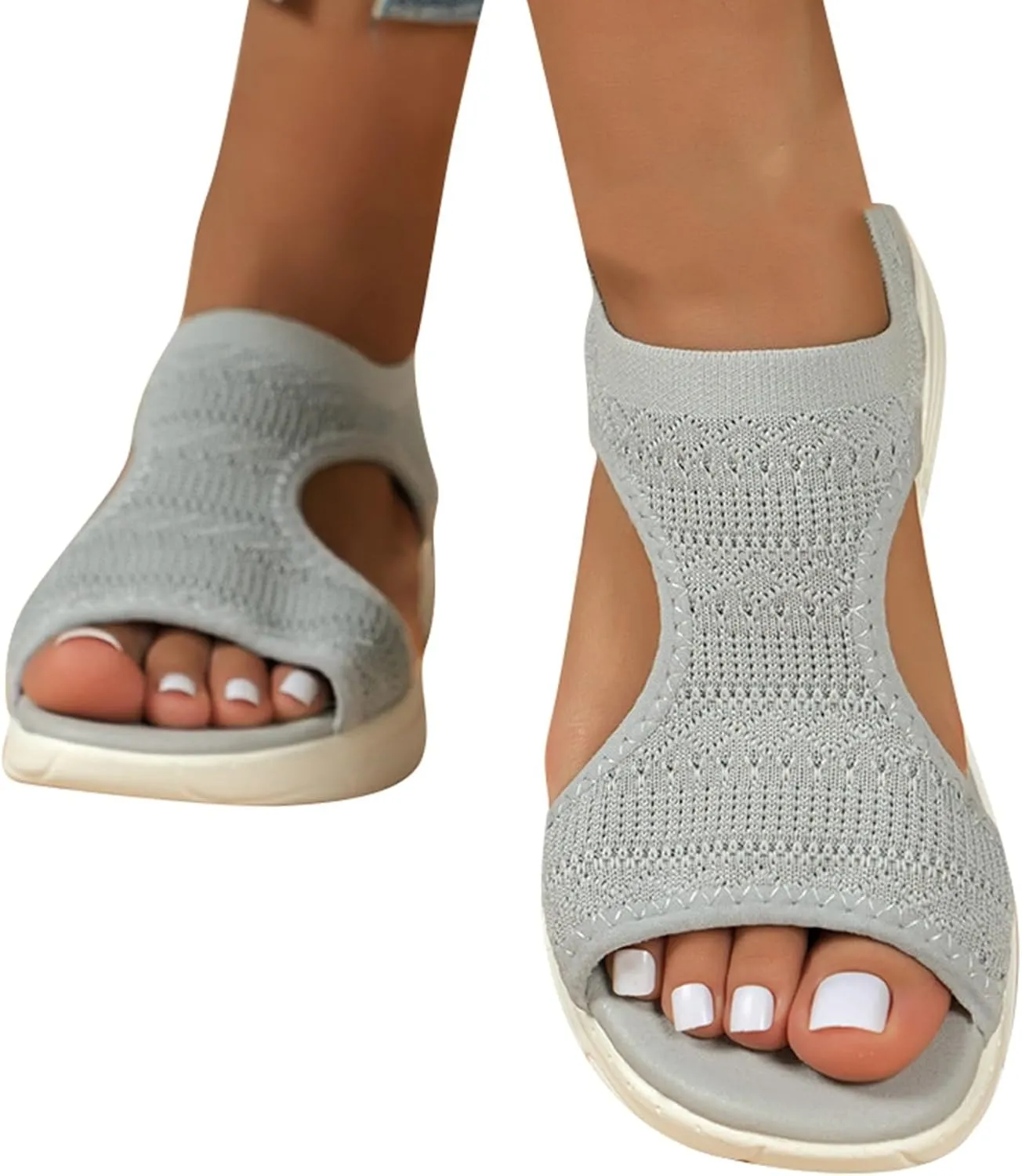 flat shoes, women's elegant, open toe flip flops, comfortable leisure mules, fashion, summer outdoor beach sandals, slippers