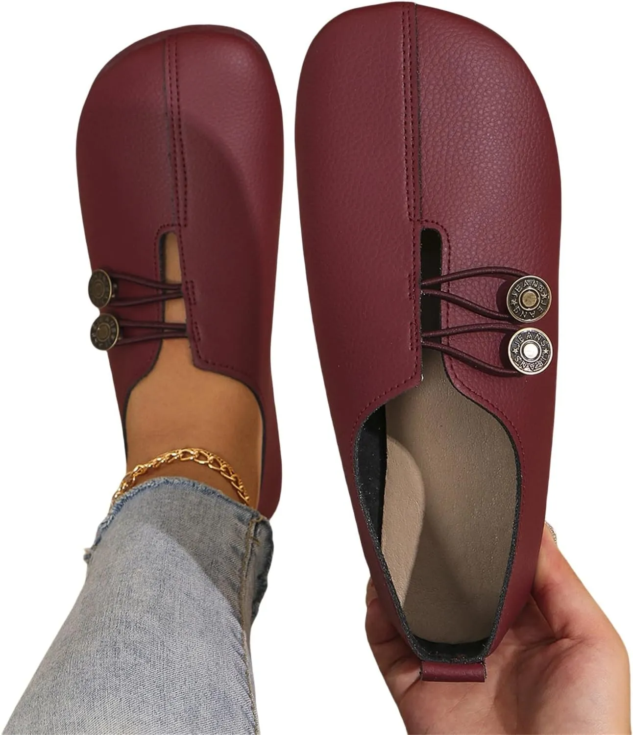 Flats Shoes for Women Casual Wide Toe Suede Clogs Shoe Comfortable Dressy Flats Non Slip Business Work Shoe Elegance Office Shoes Summer Mules House Slip On Slippers