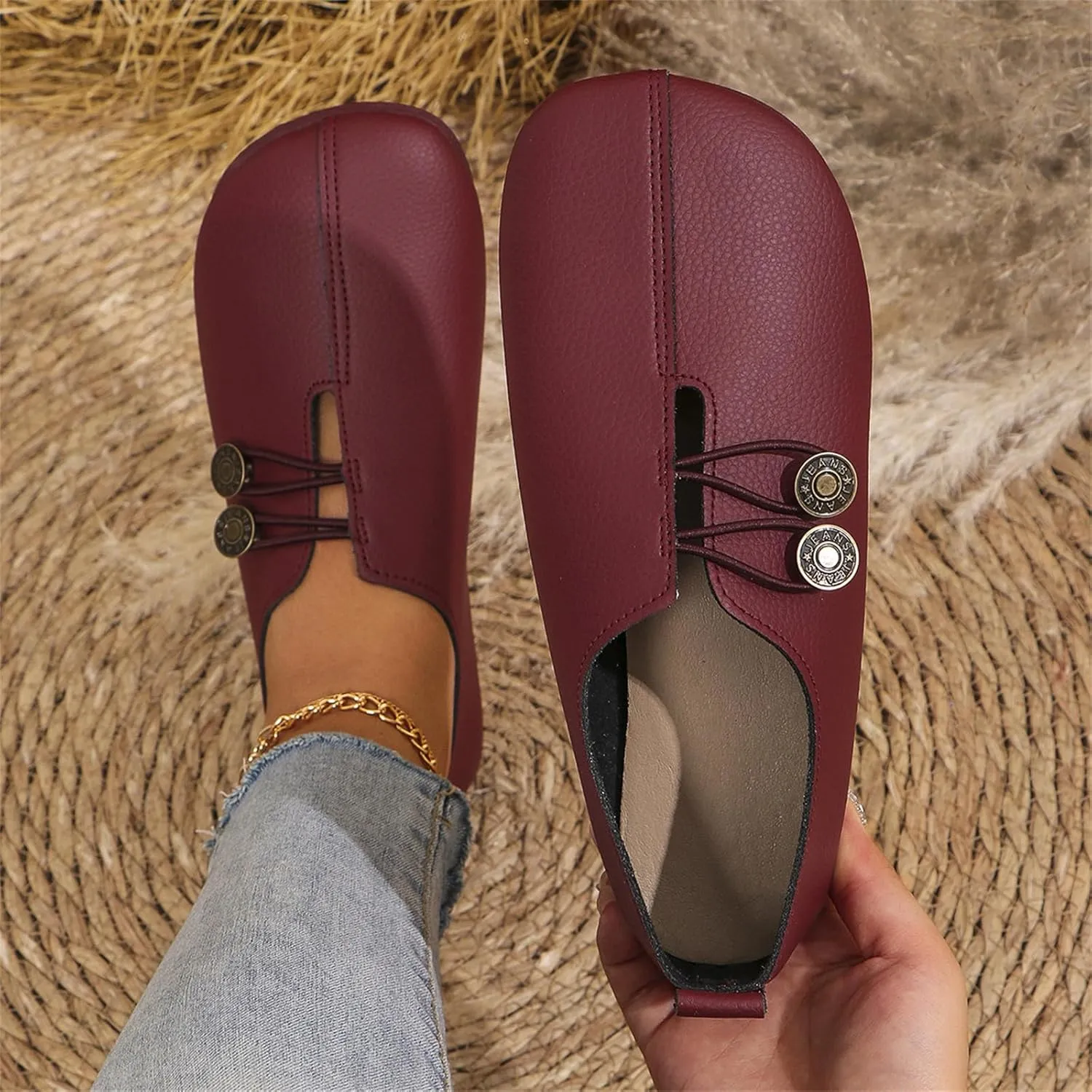 Flats Shoes for Women Casual Wide Toe Suede Clogs Shoe Comfortable Dressy Flats Non Slip Business Work Shoe Elegance Office Shoes Summer Mules House Slip On Slippers