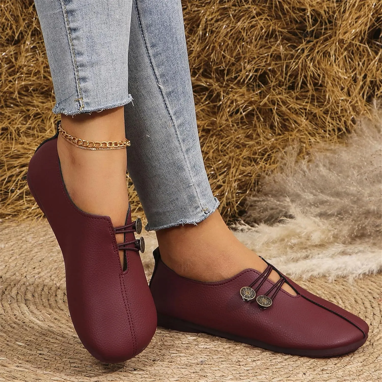 Flats Shoes for Women Casual Wide Toe Suede Clogs Shoe Comfortable Dressy Flats Non Slip Business Work Shoe Elegance Office Shoes Summer Mules House Slip On Slippers