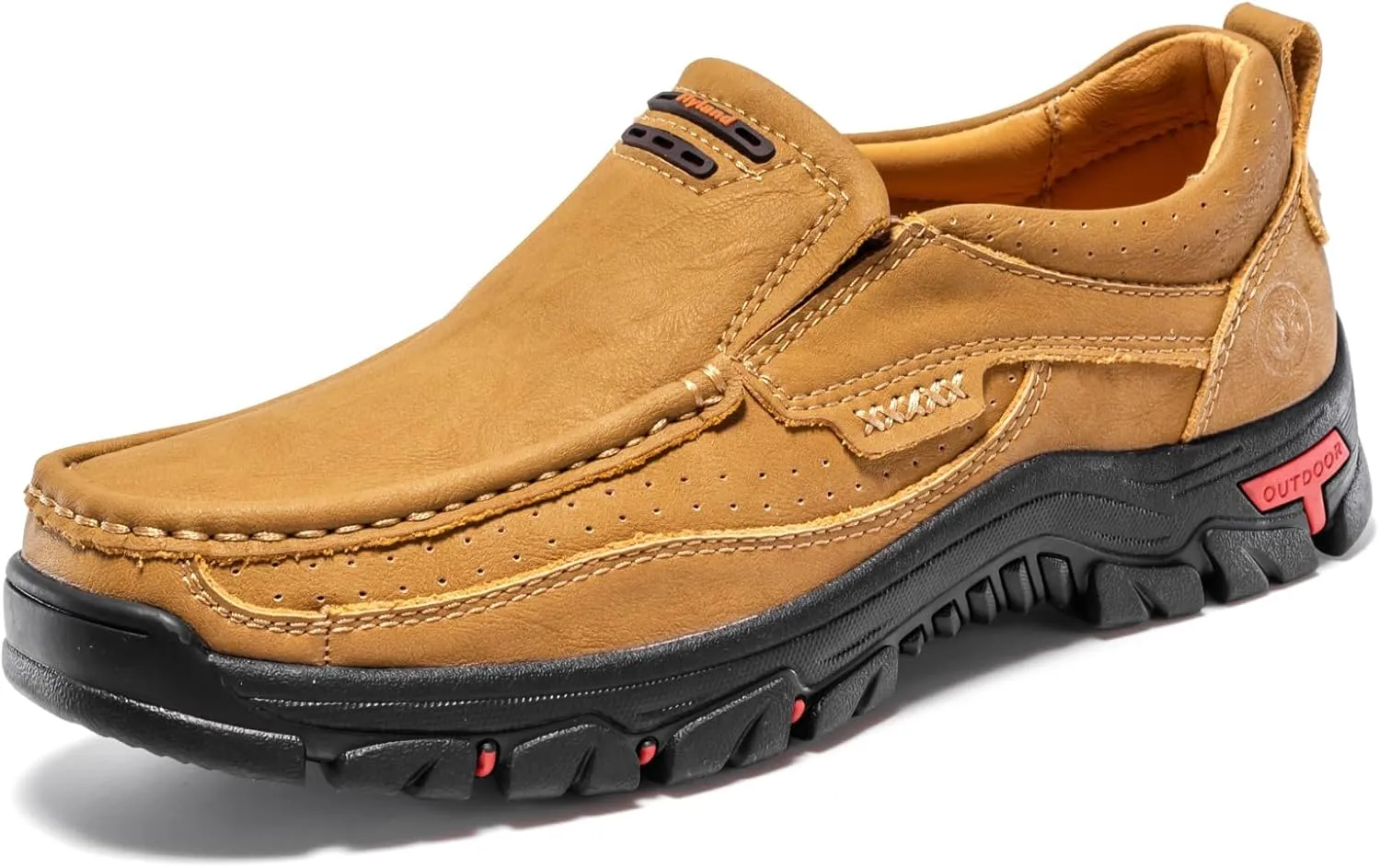 FLYLAND Basic 1.0 Men's Fashion Loafers Vintage Classical Leather Ankle Boots Handmade Chukka Boots Daily Casual Work Office Shoes Driving Shoes