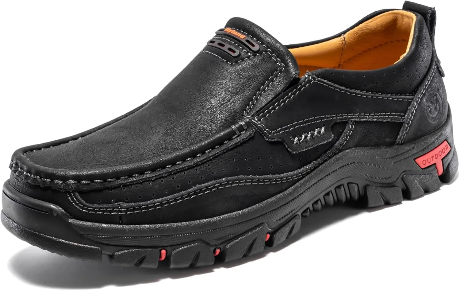 FLYLAND Basic 1.0 Men's Fashion Loafers Vintage Classical Leather Ankle Boots Handmade Chukka Boots Daily Casual Work Office Shoes Driving Shoes