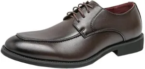 Formal Shoes Dress Oxford for Men Lace-up Fashion Formal Footwear Black Cowhide Leather Loafers Breathable Casual Business Shoes for Men