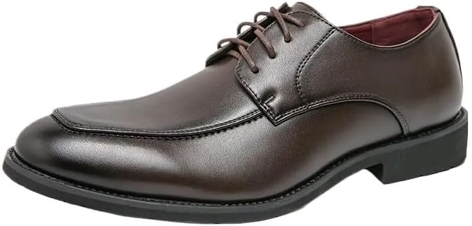 Formal Shoes Dress Oxford for Men Lace-up Fashion Formal Footwear Black Cowhide Leather Loafers Breathable Casual Business Shoes for Men
