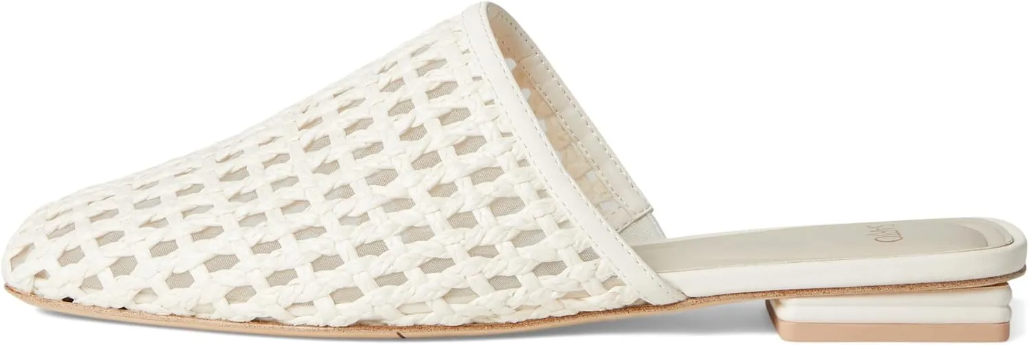 Franco Sarto Tomika2 - Mules for Women - Woven Fabric Upper - Faux Leather Insole - Leather Outsole