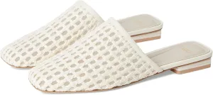 Franco Sarto Tomika2 - Mules for Women - Woven Fabric Upper - Faux Leather Insole - Leather Outsole