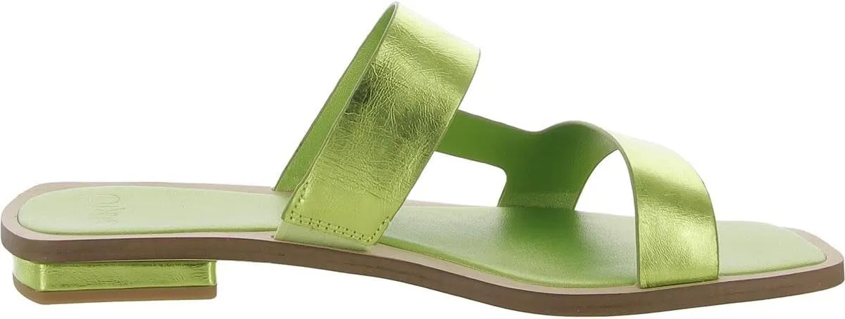 Franco Sarto Women's Emily Open Toe Flat Sandal Slide