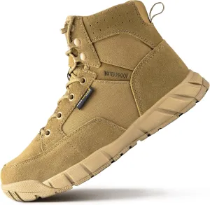 FREE SOLDIER Hiking Work Boots Men's Tactical Boots 6 Inches Waterproof Military Boots Outdoors Desert Boots
