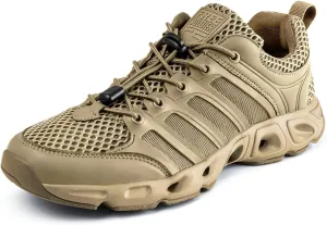 FREE SOLDIER Men’s Hiking Shoes Summer Quick Dry Work Shoes for Water Trekking Tactical Boots Ventilated Ultra Light