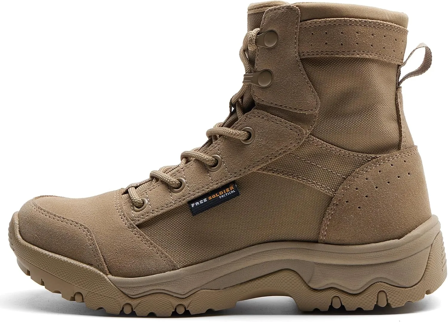 FREE SOLDIER Women’s Tactical Hiking 6 Inches Lightweight Combat Boot Durable Comfortable Work Boots for Women