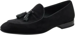 FSJ Men's Retro Round Toe Tassel Loafers Suede Fashion Casual Slip-On Flats Comfortable Driving Luxury Wedding Prom Moccasin Shoes Size 4-16 US