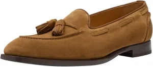 FSJ Men's Retro Round Toe Tassel Loafers Suede Fashion Casual Slip-On Flats Comfortable Driving Luxury Wedding Prom Moccasin Shoes Size 4-16 US