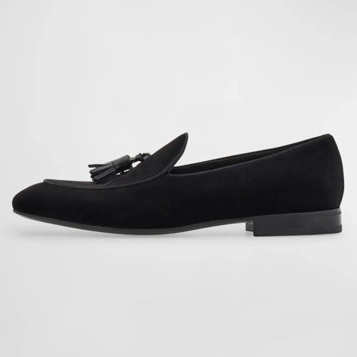 FSJ Men's Retro Round Toe Tassel Loafers Suede Fashion Casual Slip-On Flats Comfortable Driving Luxury Wedding Prom Moccasin Shoes Size 4-16 US