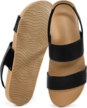 FUDYNMALC Orthopedic Sandals for Women Walking: Athletic Outdoor Shoes Comfortable Hiking Footwear with Elastic Straps