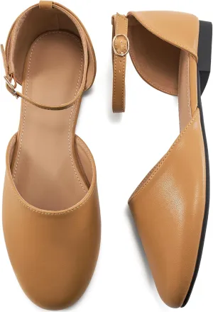 FUDYNMALC Womens Sandals Dressy Flats: 2025 Closed Toe Comfortable Flat Shoes Casual Walking Footwear for Ladies