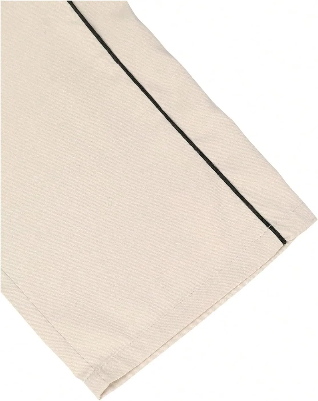 GORGLITTER Men's Baggy Track Pants Y2K Drawstring Elastic Waist Wide Leg Parachute Pants
