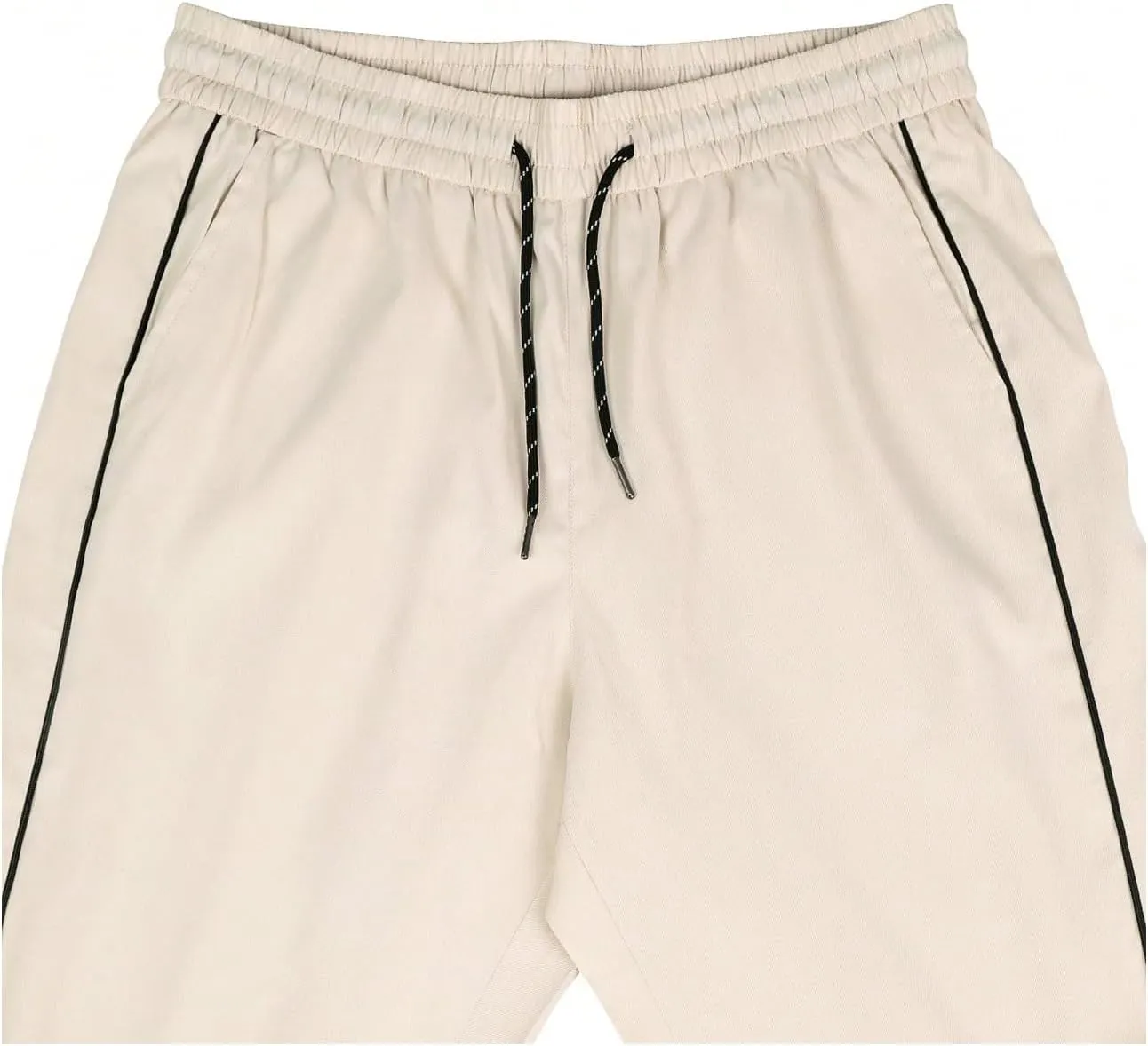 GORGLITTER Men's Baggy Track Pants Y2K Drawstring Elastic Waist Wide Leg Parachute Pants