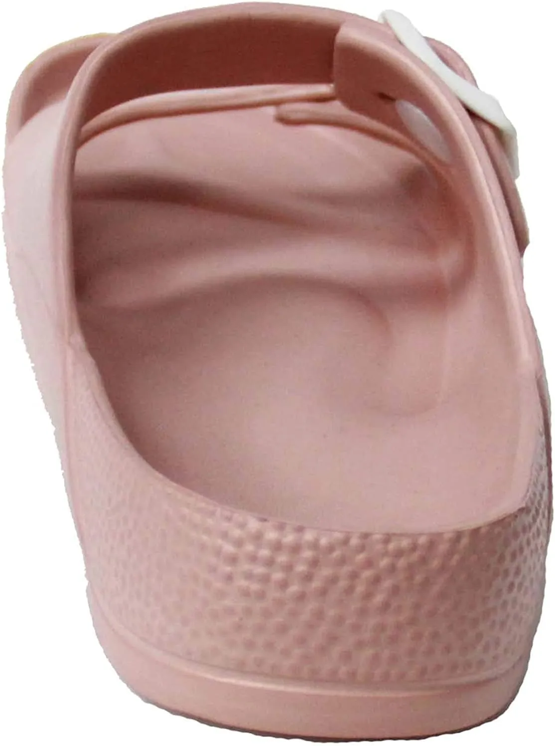 H2K Women's Lightweight Comfort Soft Slides EVA Adjustable Double Buckle Flat Sandals Buddy