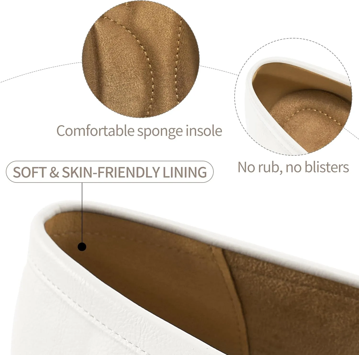 HARENCE Loafers for Women Comfortable Slip On Business Work Flats Shoes Casual Driving Moccasins Penny Loafer