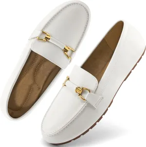 HARENCE Loafers for Women Comfortable Slip On Business Work Flats Shoes Casual Driving Moccasins Penny Loafer
