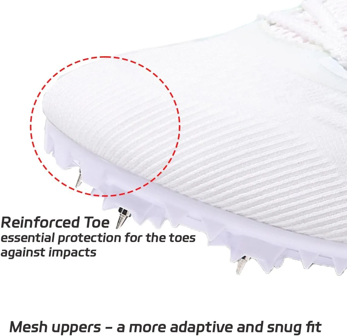 HESBITEUL Mens Track and Field Shoes Sprint Sport Sneakers Youth Professional Training Racing Running Shoes