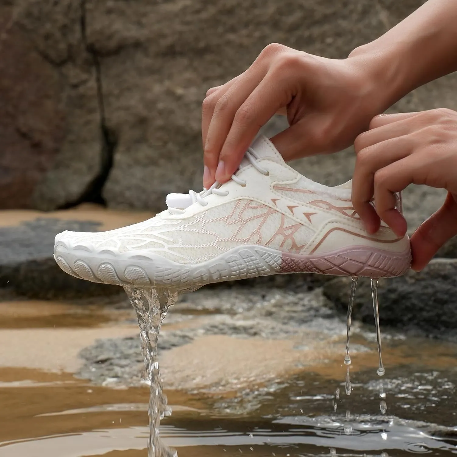 Hike Barefoot Shoes for Women and Men- Pro Wide Toe Box,Walking Barefoot Shoe,Healthy & Non-Slip,Breathable Athletic Sneaker Comfortable Outdoor Hiking Footwear(Unisex)
