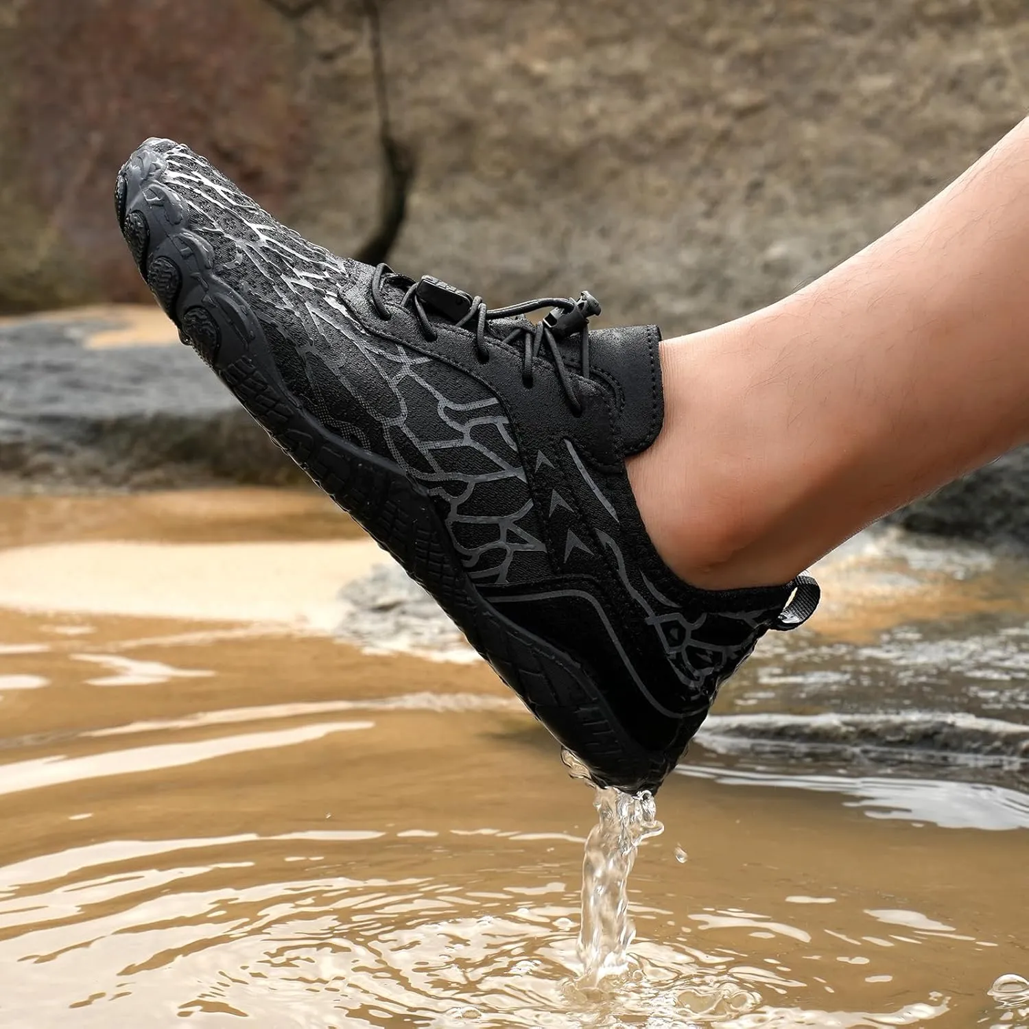Hike Barefoot Shoes for Women and Men- Pro Wide Toe Box,Walking Barefoot Shoe,Healthy & Non-Slip,Breathable Athletic Sneaker Comfortable Outdoor Hiking Footwear(Unisex)