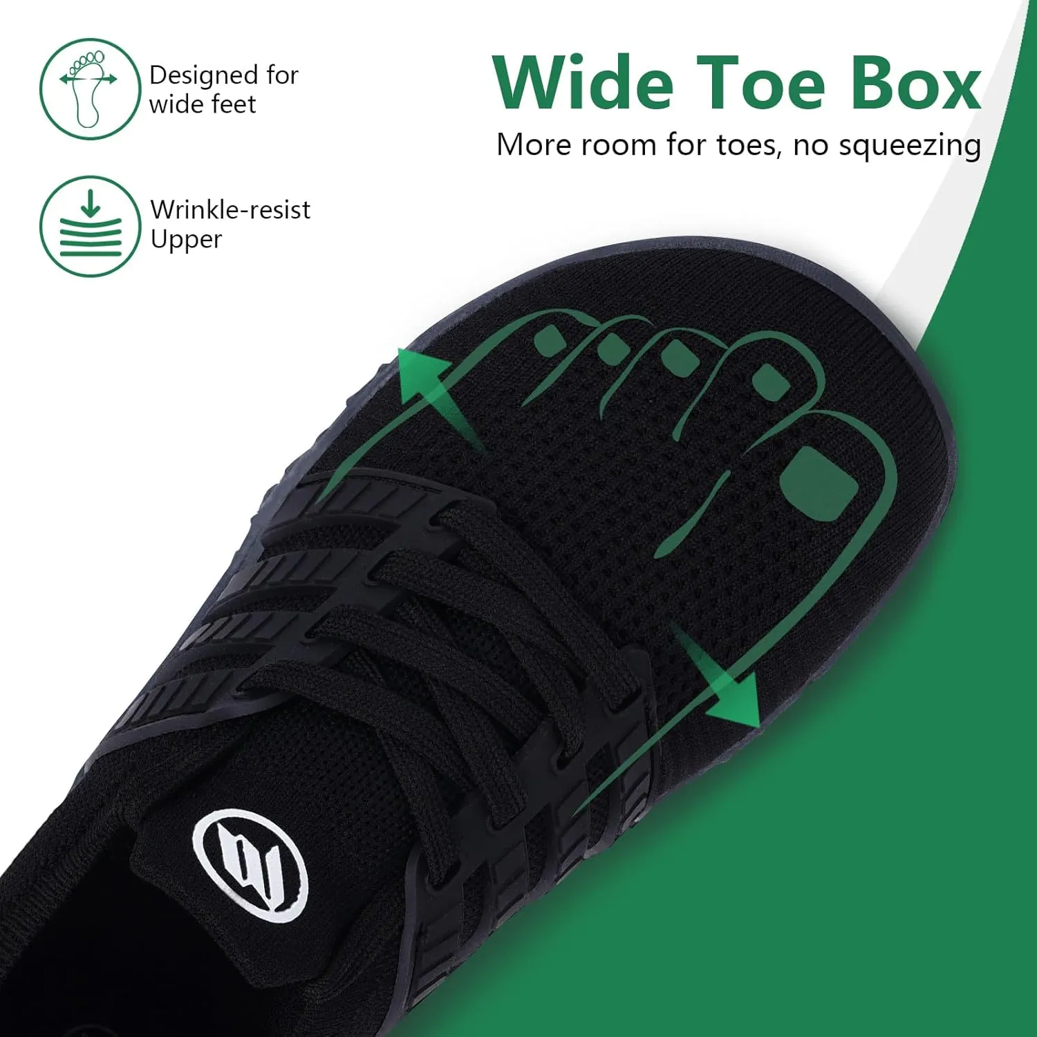 Hike Barefoot Shoes Wide Toe Box Shoes for Women Men Footwear, Minimalist Zero Drop Non-Slip Walking Sneakers, Lightweight Comfortable Casual Shoe Training Running Gym Fashion Sneakers