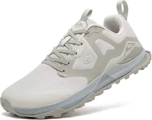 HOBIBEAR Men's Trail Running Shoes | Wide Toe | Trekking | Non-Slip Hiking Sneakers