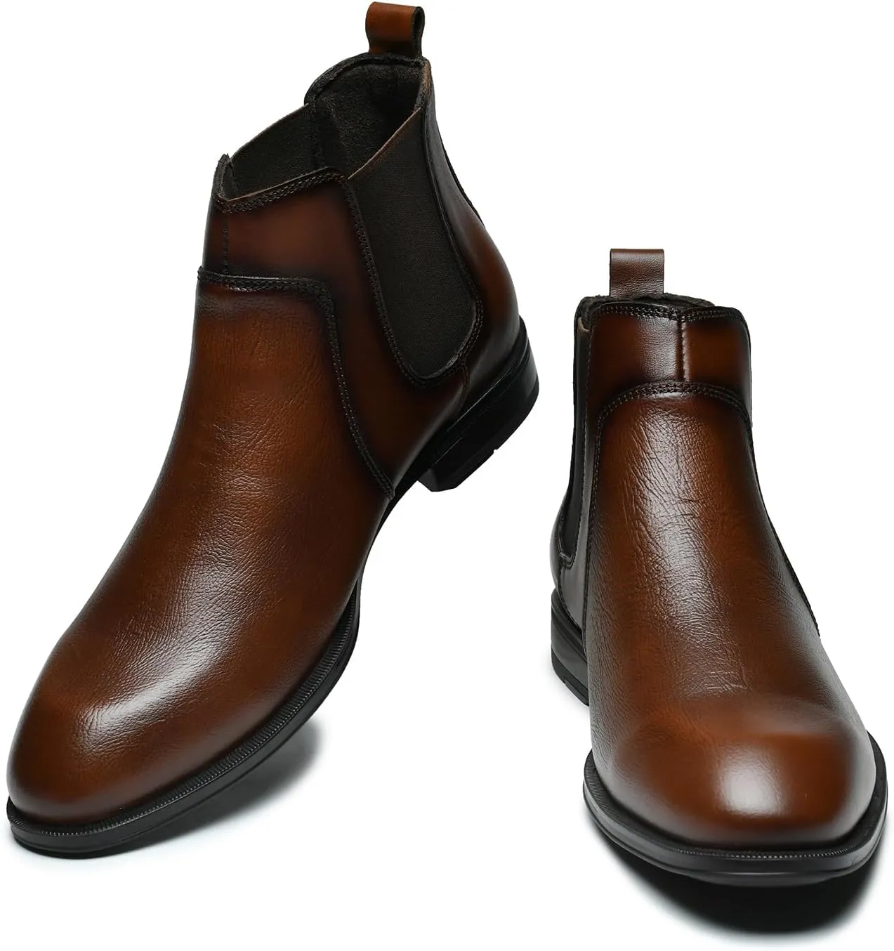 Holy dove Chelsea Boots Men – Genuine Leather,Chelsea Boots for Men with Side Zipper, Casual Slip-On Ankle Boots, Chukka & Oxford Style Dress Boots