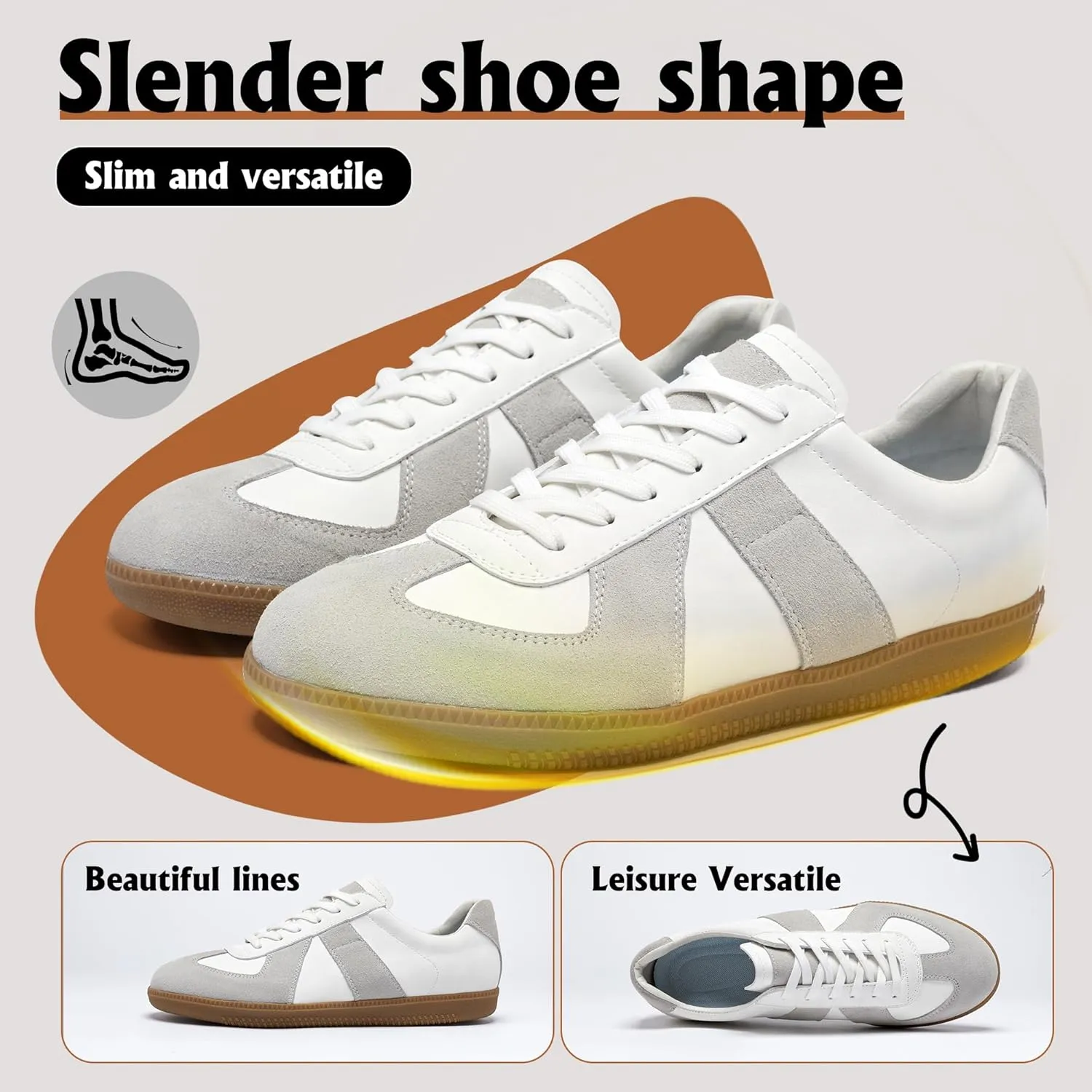 Hopelong Retro Tennis Shoes Trainers Skateboard Shoes Lace Up Sneakers Lightweight Comfort Walking Footwear for Women Men