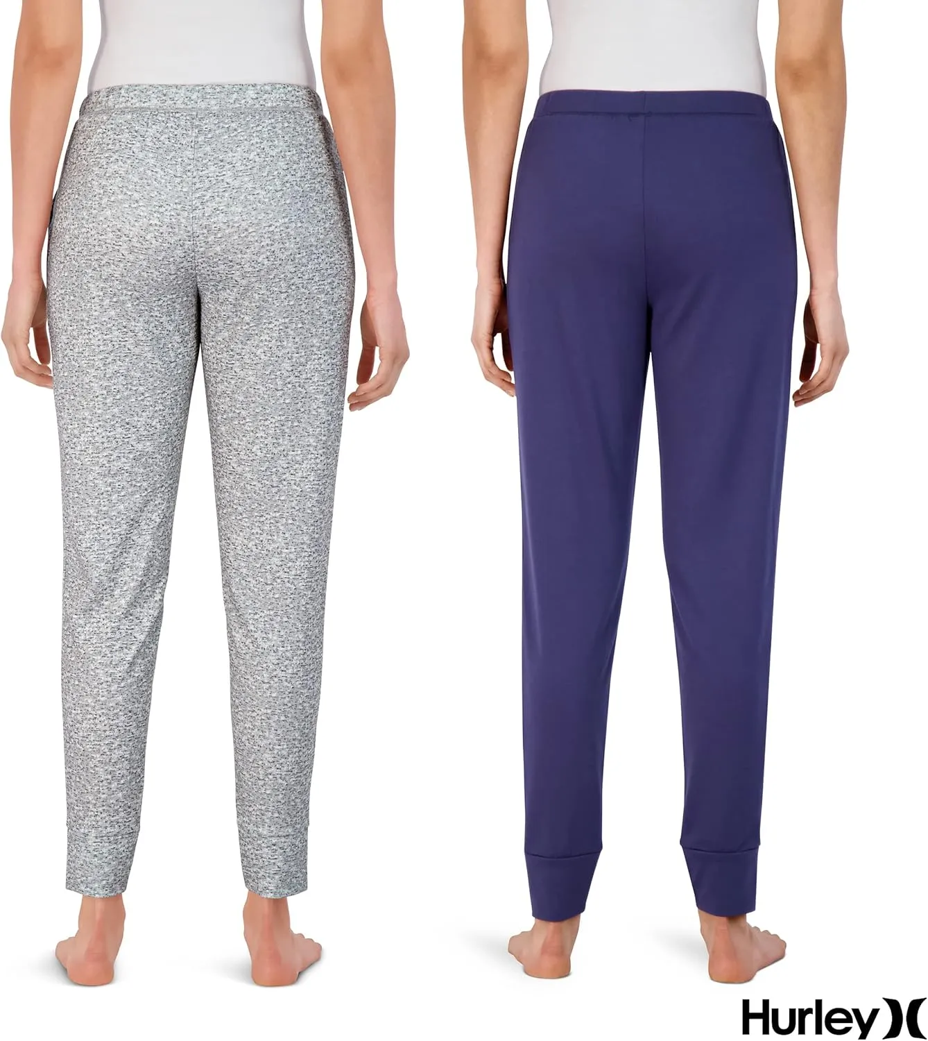Hurley Womens 2 Pack Pajama Pants, Cute Super Soft Sleep Joggers