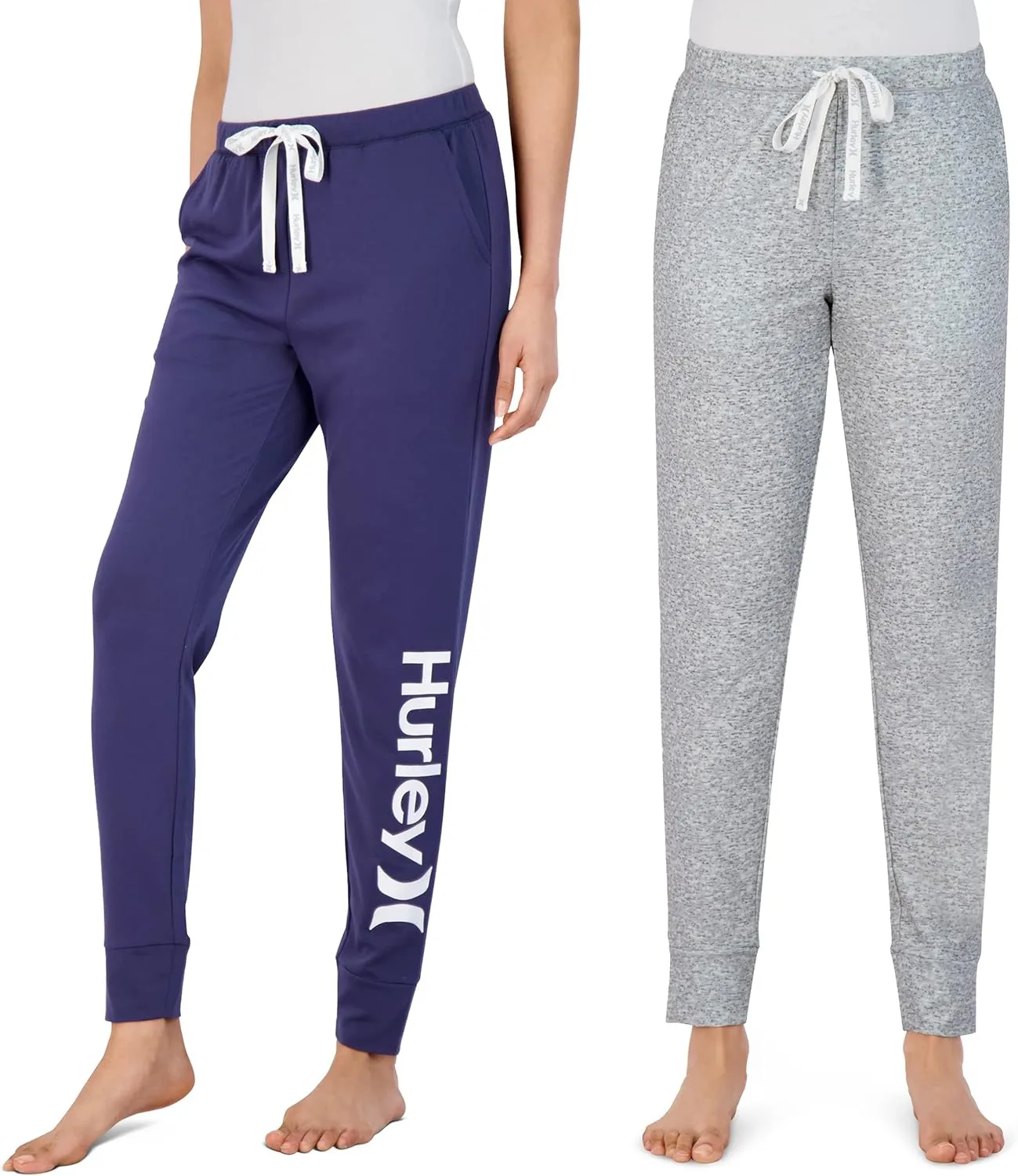 Hurley Womens 2 Pack Pajama Pants, Cute Super Soft Sleep Joggers