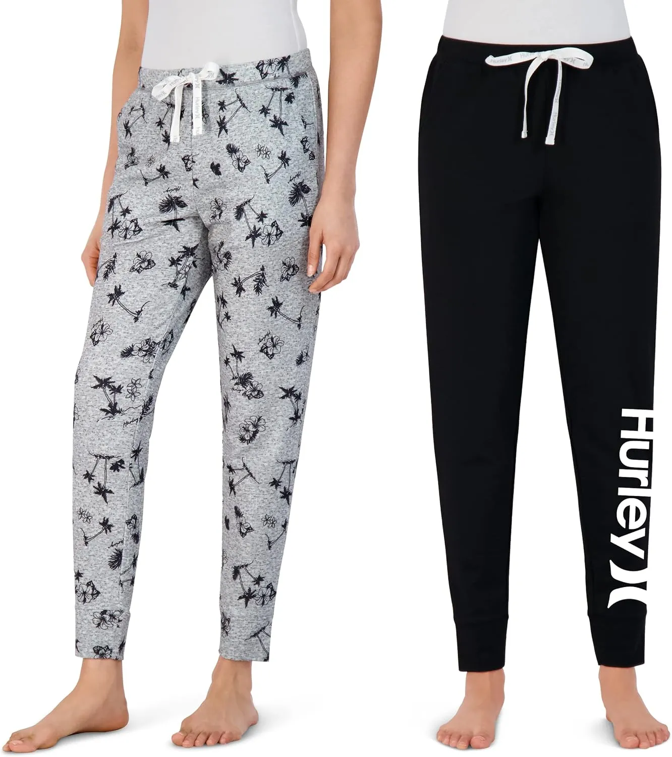 Hurley Womens 2 Pack Pajama Pants, Cute Super Soft Sleep Joggers