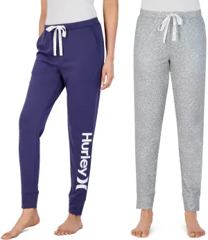 Hurley Womens 2 Pack Pajama Pants, Cute Super Soft Sleep Joggers