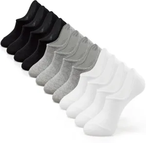 IDEGG No Show Socks Men Low Cut Ankle Short Socks for Men Casual Athletic Socks with Non Slip Grip