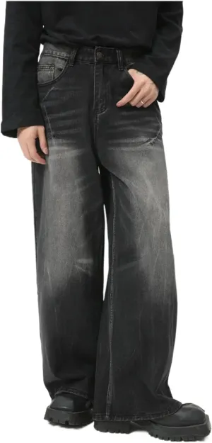 Jeans for Men - Baggy Jeans Y2k Hip Hop Skater Jeans Vintage Dance Skateboard Pants Loose Fit Denim Jeans Baggy Pants