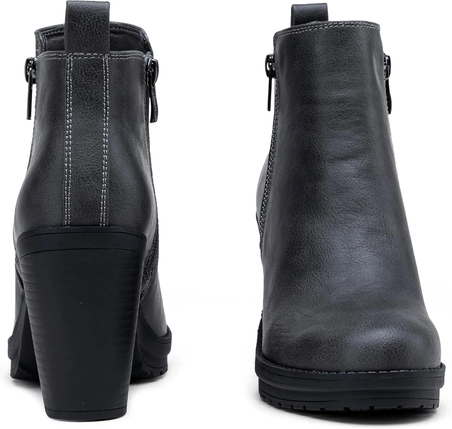 Jeossy Women's Platform Ankle Boots Fashion 9675 Chelsea Booties Chunky Block Heel with Zipper