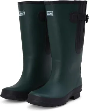 Jileon Extra Wide Calf Rain Boots - Ideal for Wide Feet, Ankles & Calves - Fit 16 to 23” Calves - Durable & Waterproof