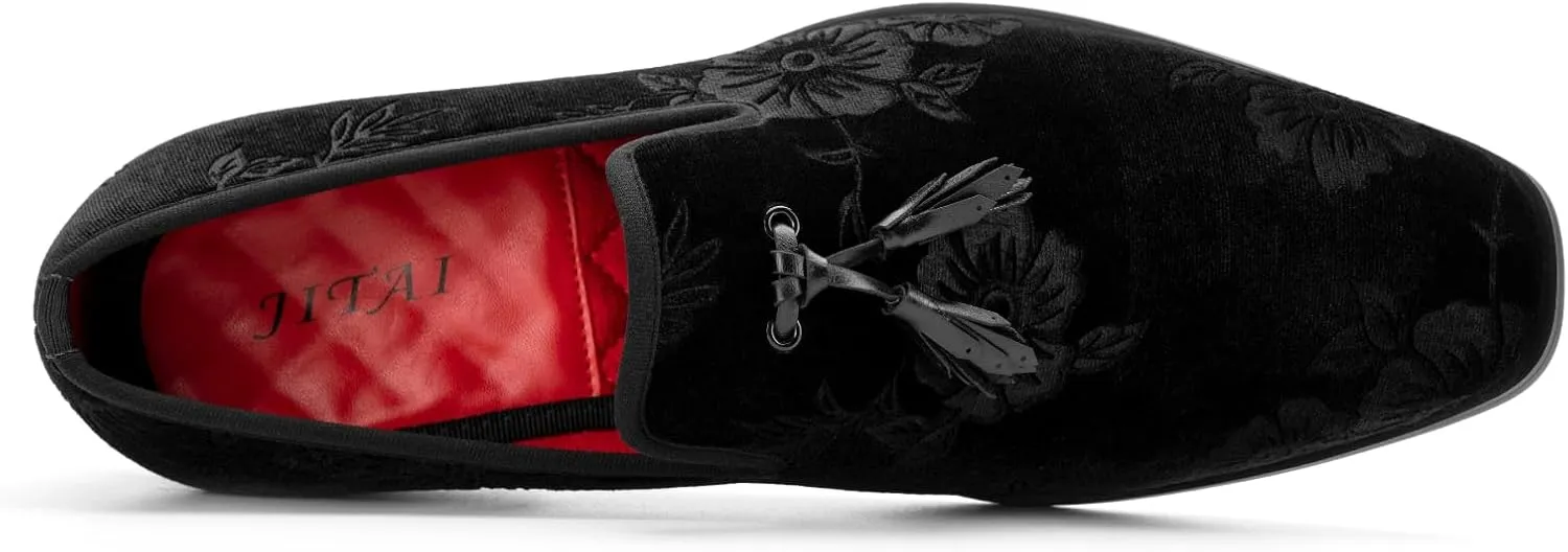 JITAI Men's Fashion Loafers Wedding Shoes Loafers for Men Party Shoes