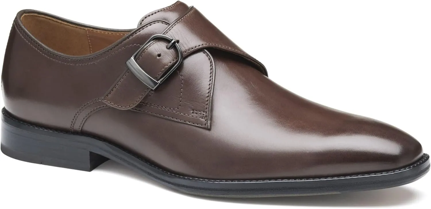 Johnston & Murphy Sullivan Single Buckle Monk Loafers, Business Casual Men’s Dress Loafers, Comfortable Shoes for Men