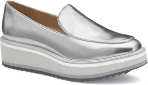 Johnston & Murphy Women’s Gracelyn Venetian Shoes, Leather Platform Shoes for Women, Slip On Platform Loafers