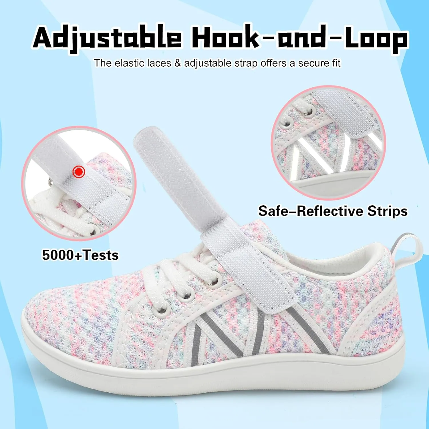 JOINFREE Toddler Shoes Boys Girls Wide Barefoot Shoes Little Kids Minimalist Sneakers Zero Drop Casual Walking Shoes Breathable Tennis Shoes Indoor Outdoor