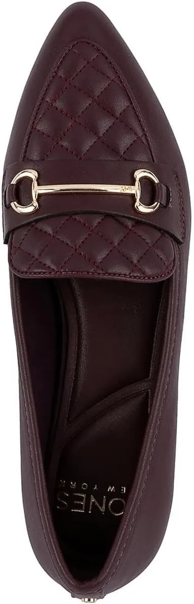 Jones New York Womens Quadia Slip On Flat Loafers