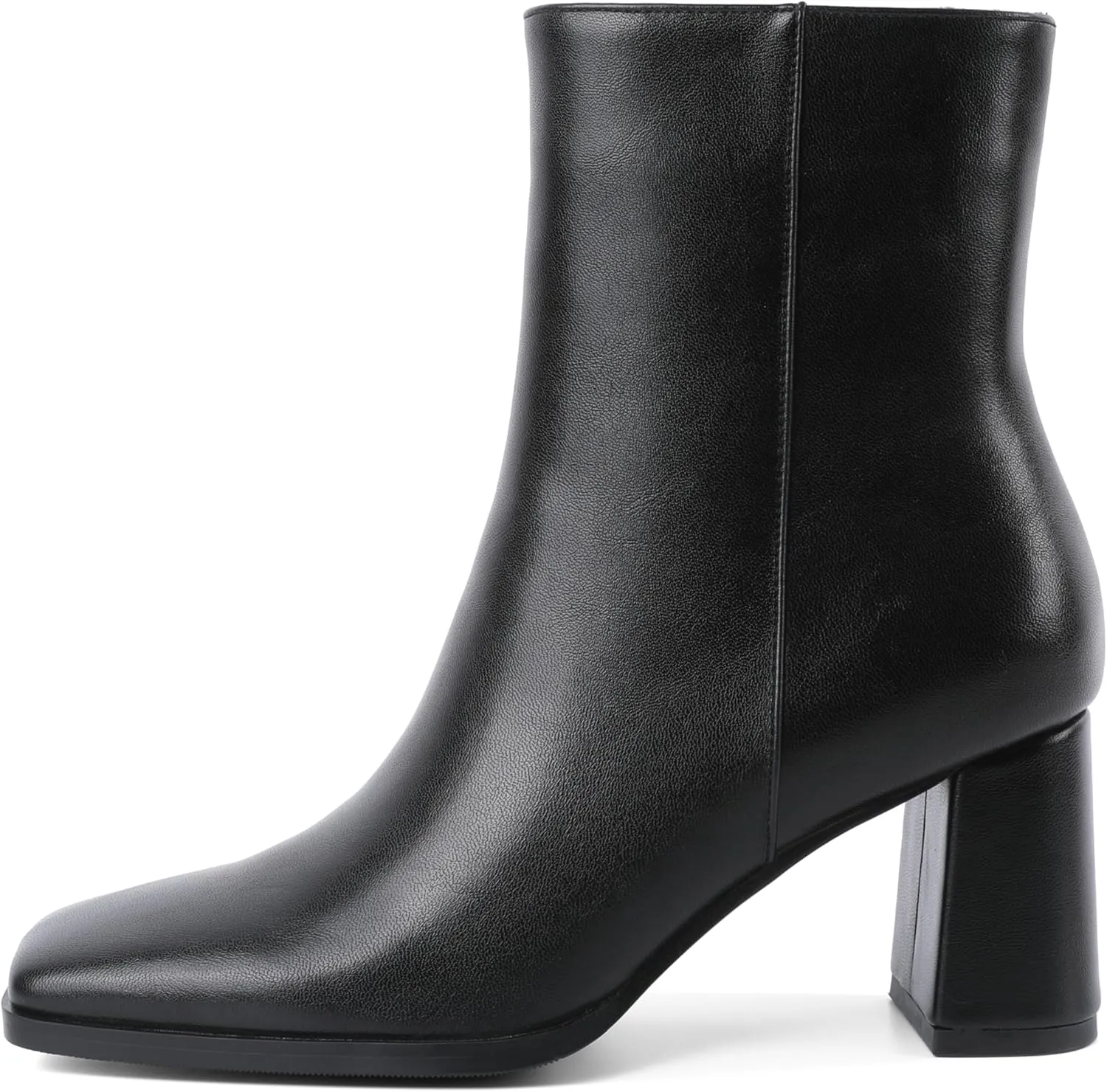 Joseywade Womens Ankle Boots Chunky Heel Boots Ankle Booties Square Toe 3 Inch Side Zip Boots Fall Shoes US Size 5-13